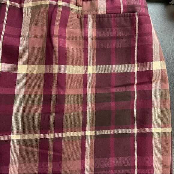 Women’s 20 Plaid Skirt Flat‎ Front Pockets Preppy Academia Gothic Grunge Punk - Picture 6 of 12